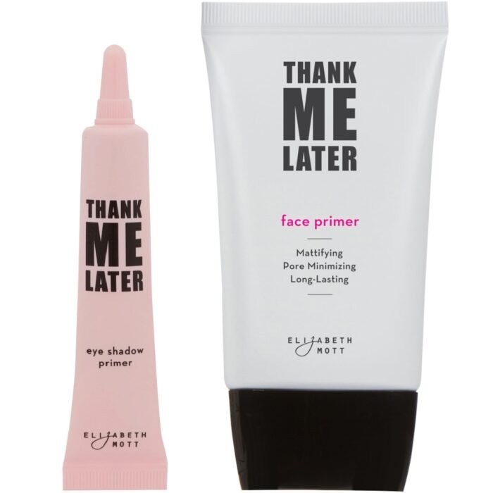 Elizabeth Mott Thank Me Later Eye & Face Matte Primer with a Long-lasting Makeup Gripping Formula, Shine & Oil Control, Pore Minimizer, Hides Wrinkles, Prevent Creasing for All-Day Eye Wear-10g & 30g