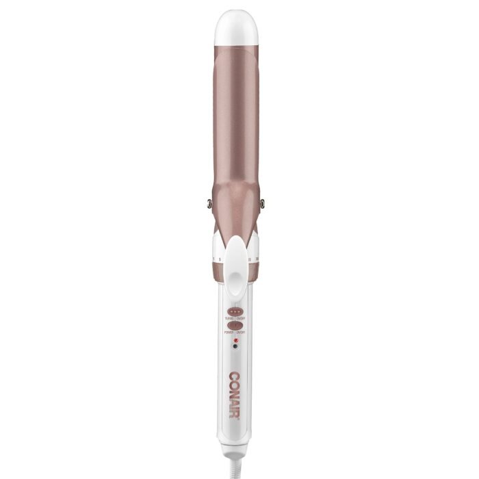 Conair Double Ceramic 1 1/4-Inch Curling Iron, 1 ? inch barrel produces loose curls ? for use on medium and long hair