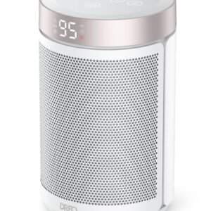 Dreo Space Heater, Portable Electric Heaters for Indoor Use with Thermostat and Remote, 2024 Upgraded, Digital Display, 12H Timer, 5 Mode, 1500W PTC Ceramic Fast Safety Heat for Office Bedroom Home